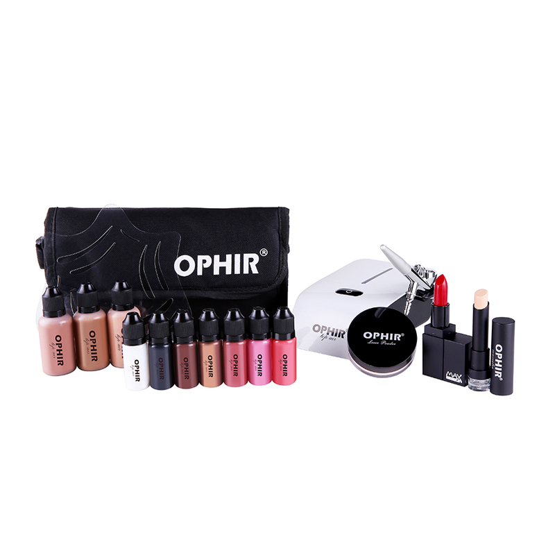 Airbrush Compressor Kit - OPHIR Pro-مجموعة مكياج ، نظام مكياج