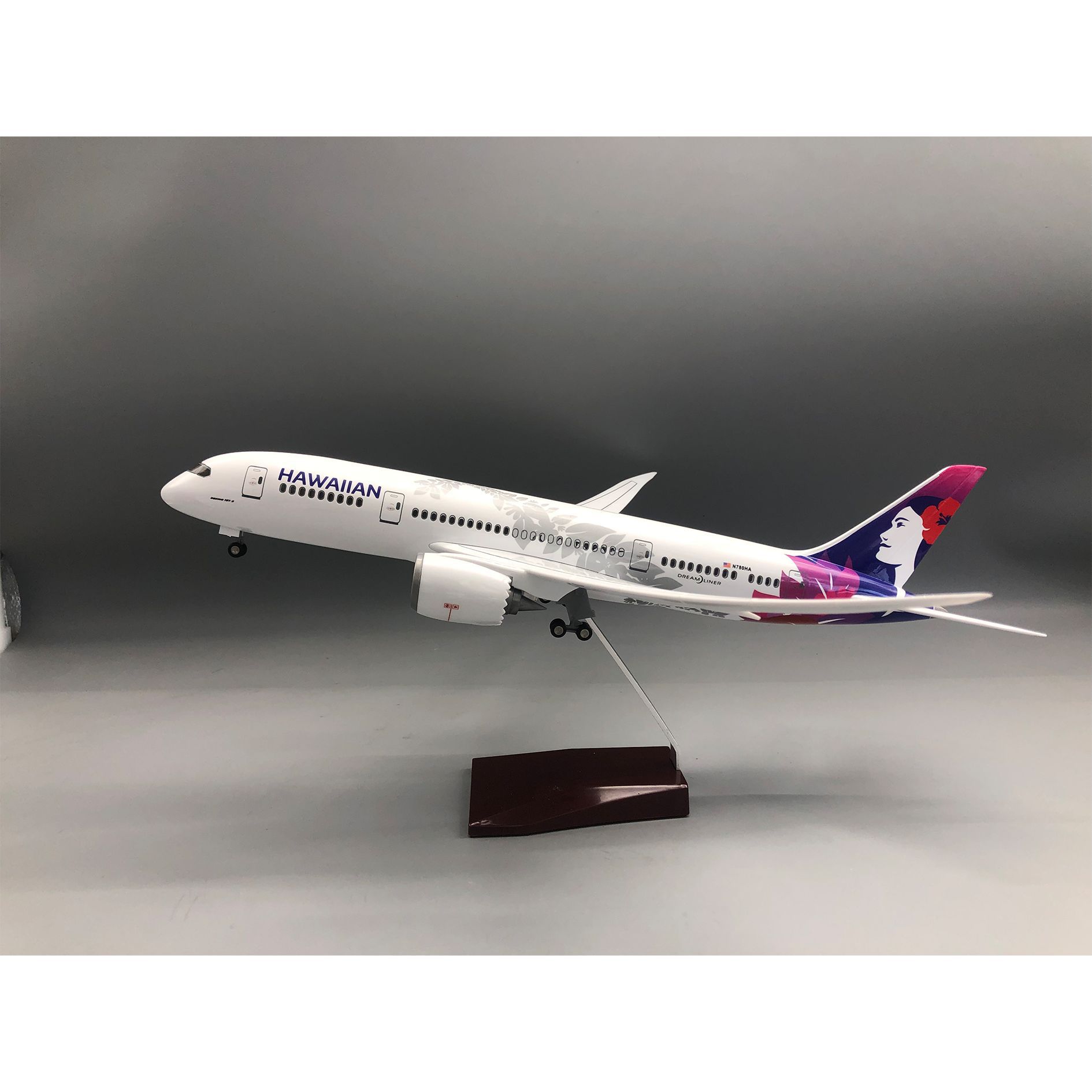 Resin Kit Cast - طائرة B787 هاواي مقياس 1/130، نموذج