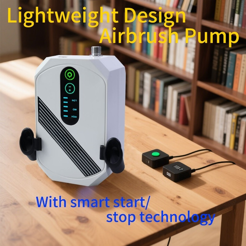 Airbrush Compressor Kit - ضاغط هواء للرسم بالفرشاة الهوائية مع