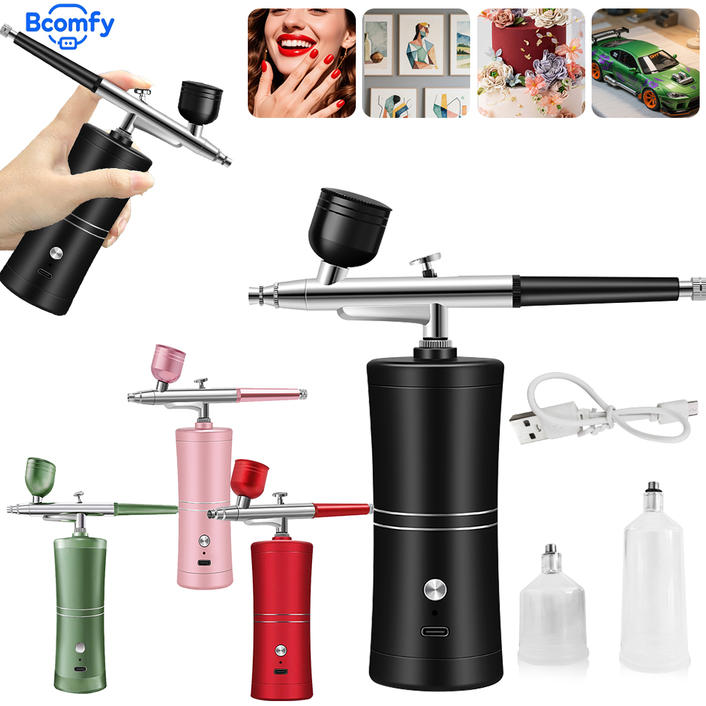 Airbrush Compressor Kit - البخاخة مسمار مع ضاغط أظافر البخاخة