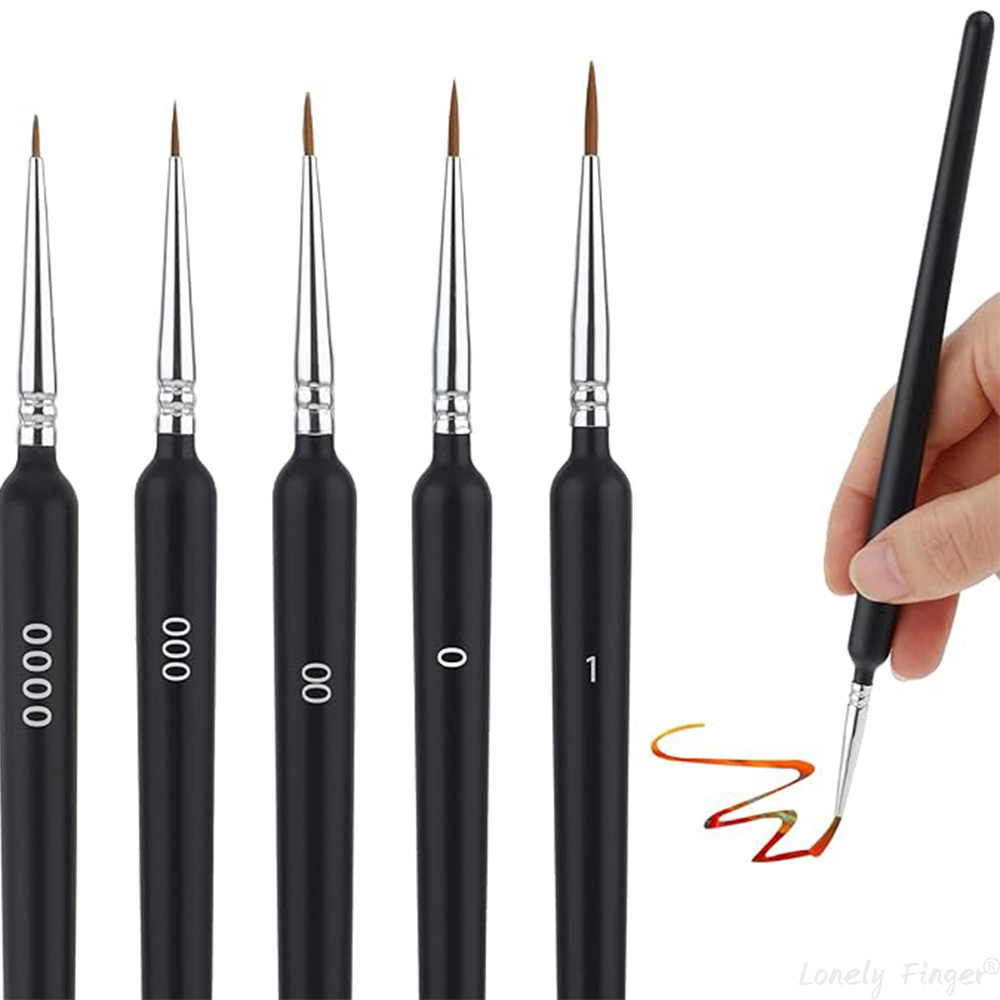 Metallic Paint Set - مجموعة فرش الطلاء 5/11 قطعة، فرش
