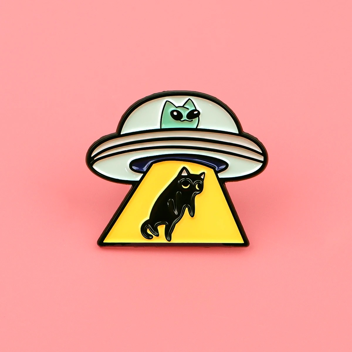 UFO الغريبة المينا دبوس القط ا - مراجعة Model Kit Ufo وسعره
