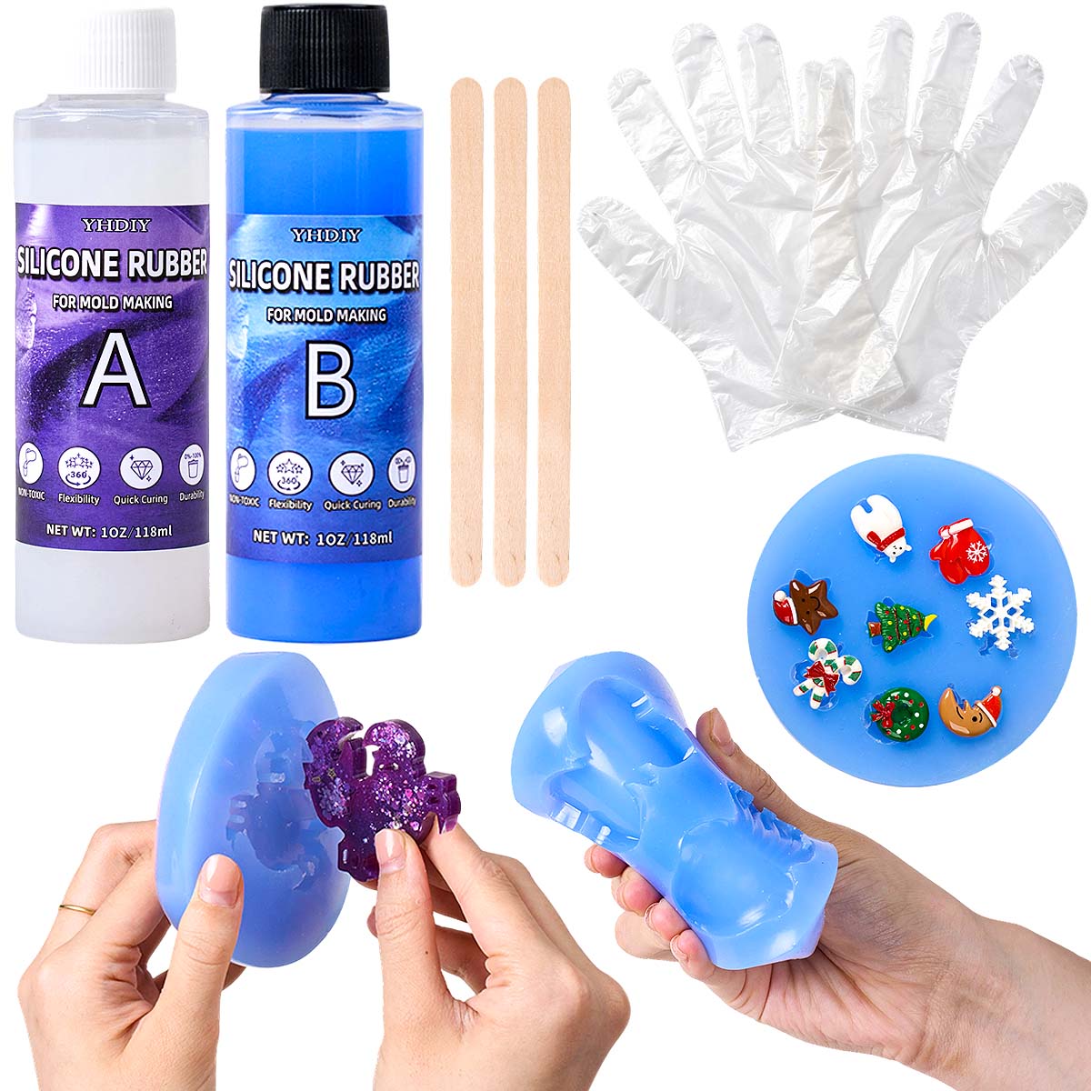 طقم صنع قوالب السيليكون 118 مل - مراجعة Resin Kit Cast وسعره