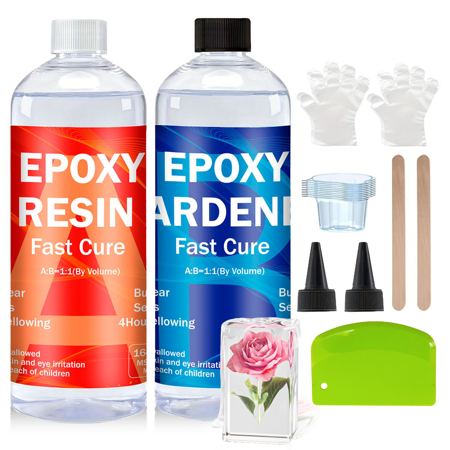 طقم راتنج إيبوكسي شفاف 8 أونصة - مراجعة Resin Kit Cast وسعره