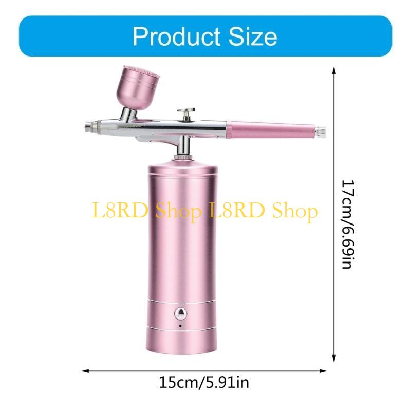 L8RD مسدسات فرشاة الهواء اللاس - مراجعة Airbrush Compressor Kit وسعره