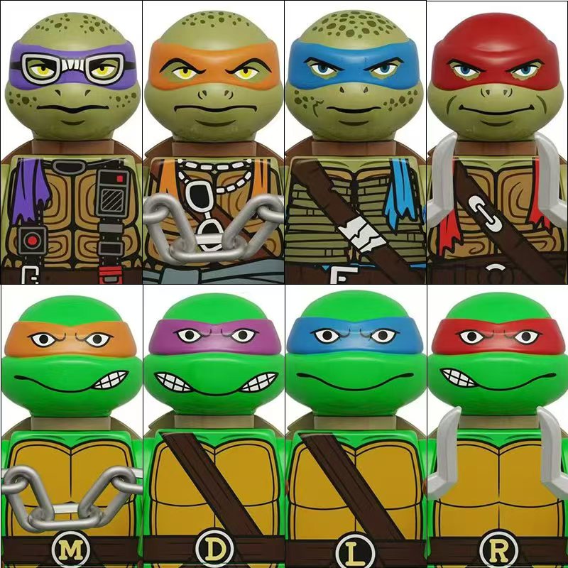 4 قطع 8 قطع شخصيات أكشن صغيرة  - مراجعة Model Kit Ninja وسعره