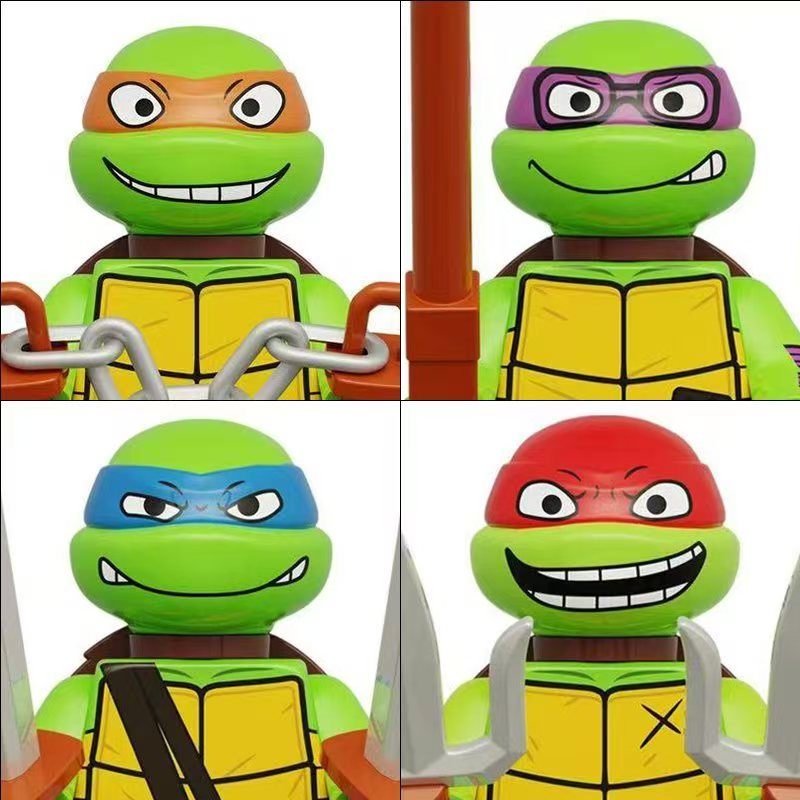 4 قطع 8 قطع شخصيات أكشن صغيرة  - مراجعة Model Kit Ninja وسعره
