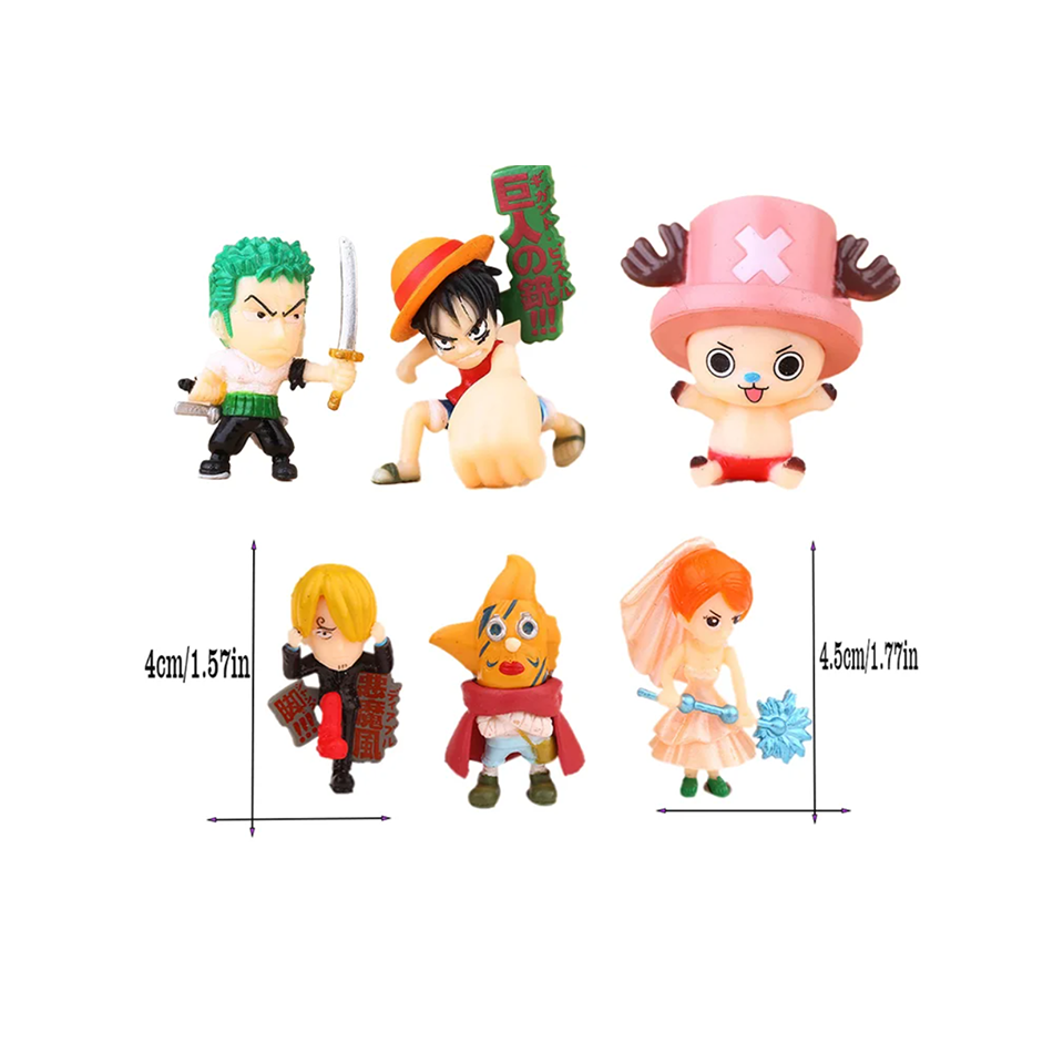 مجموعة من 6 قطع من شخصيات ون ب - مراجعة Model Kit One Piece Bandai وسعره