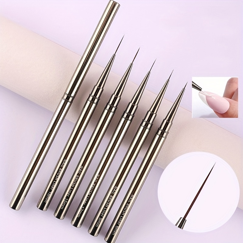 5 قطعة مسمار الفن بطانة فرش رس - مراجعة Metallic Paint Set وسعره