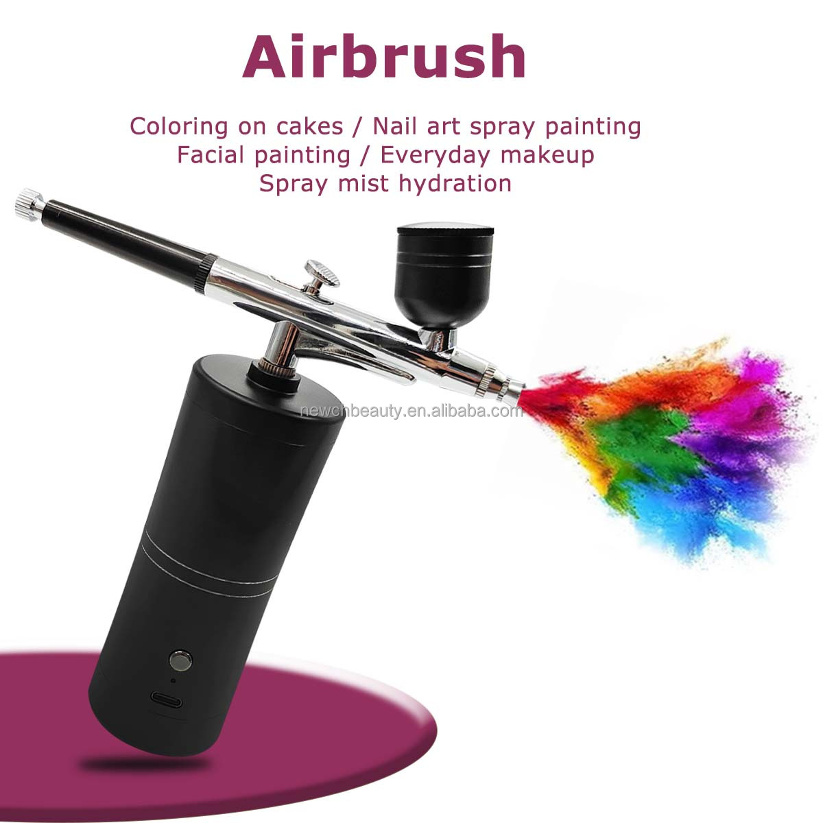 طقم فرشاة هوائية لاسلكية مع ضا - مراجعة Airbrush Compressor Kit وسعره