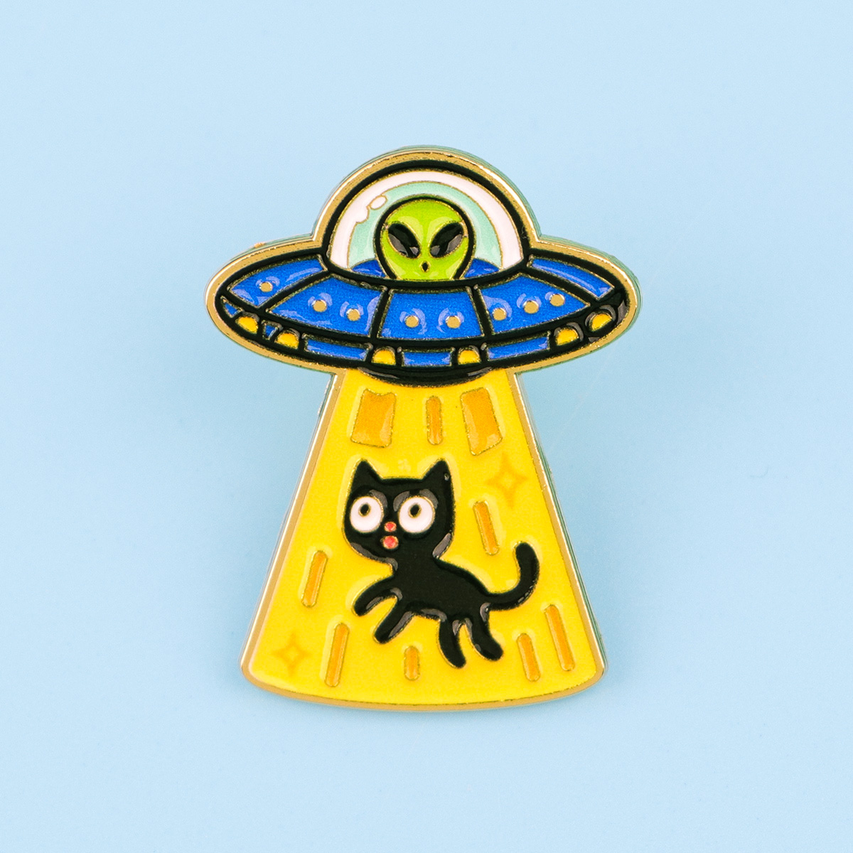 دبابيس مينا بتصميم قطة سوداء ف - مراجعة Model Kit Ufo وسعره