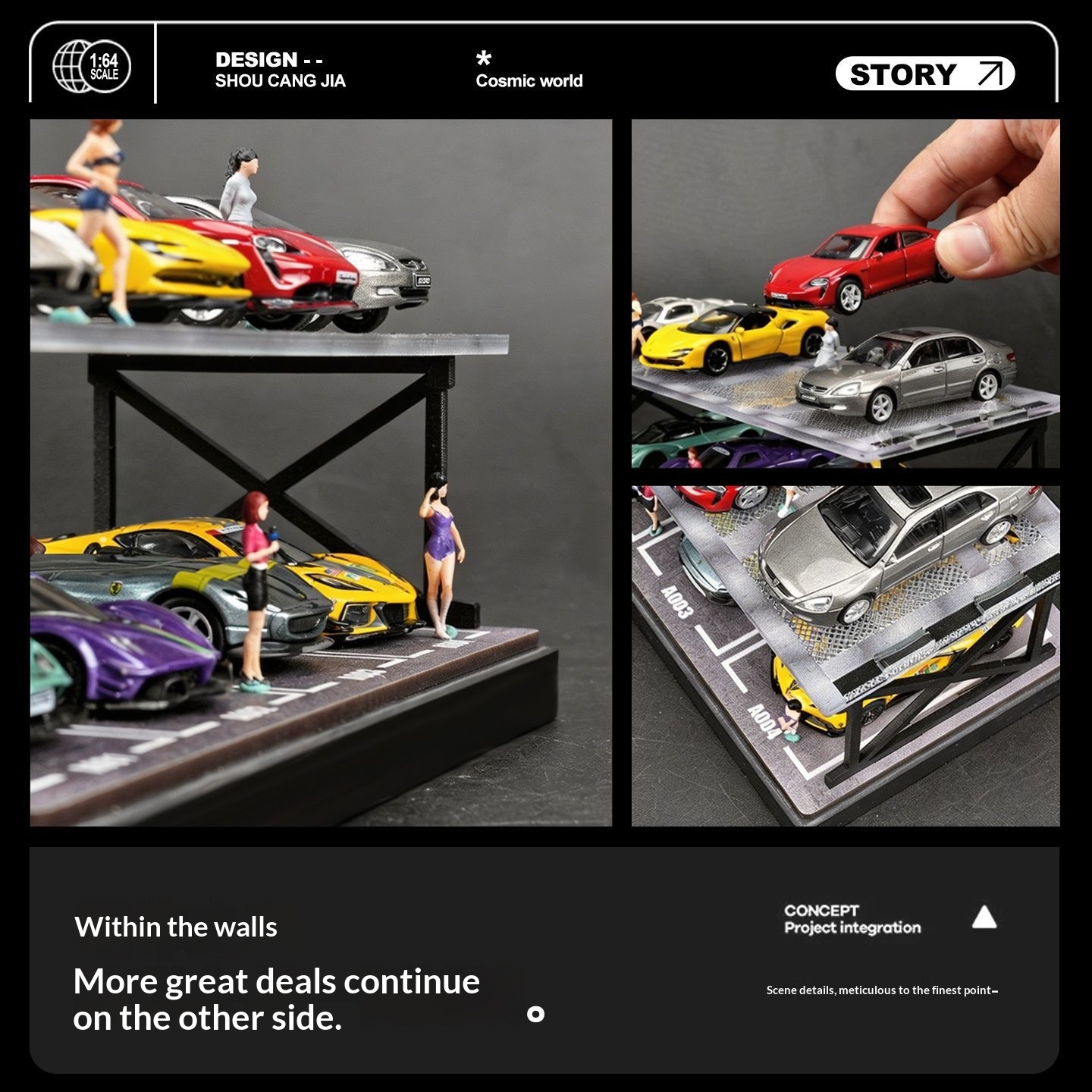 ديوراما لموقف سيارات من طابقين - مراجعة Model Kit Diorama وسعره