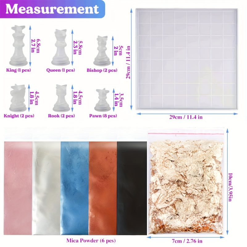 مجموعة شطرنج مكونة من 23 قطعة  - مراجعة Resin Kit Cast وسعره