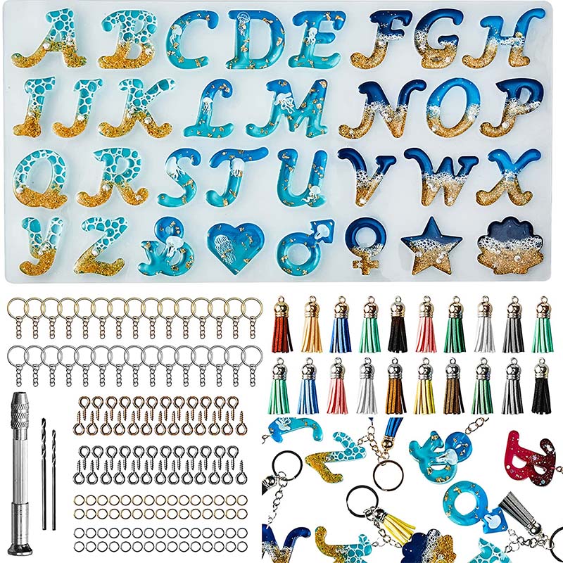الأبجدية قالب من السيليكون لمج - مراجعة Resin Kit Cast وسعره