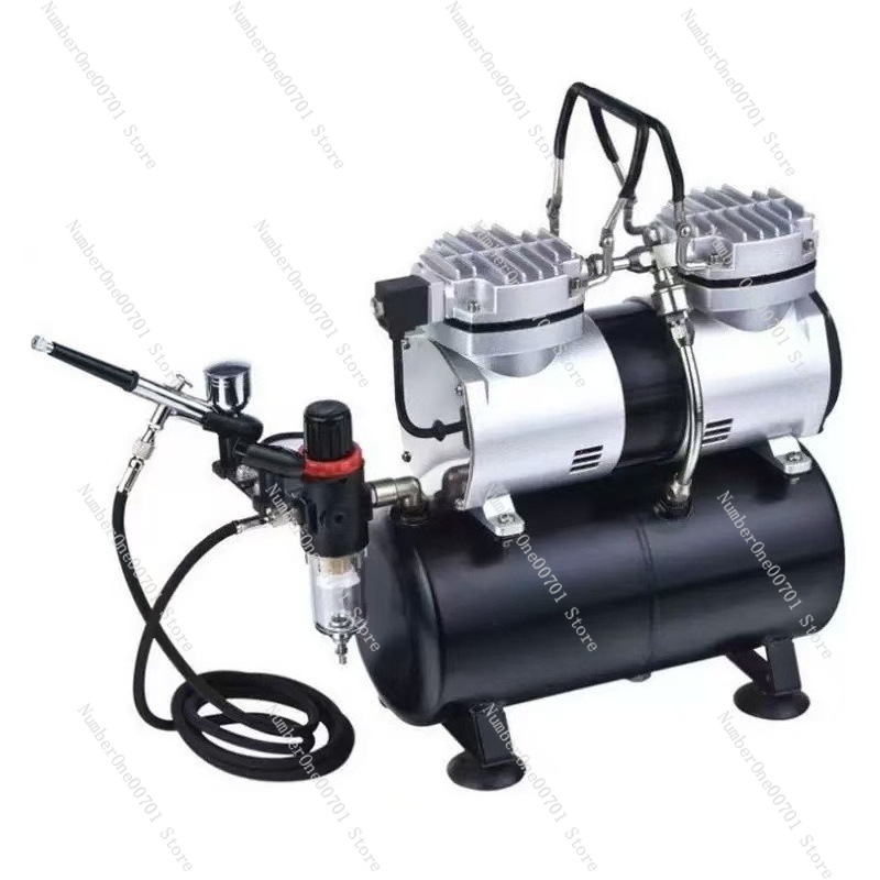 طقم رش بالهواء المضغوط AF186 ل - مراجعة Airbrush Compressor Kit وسعره
