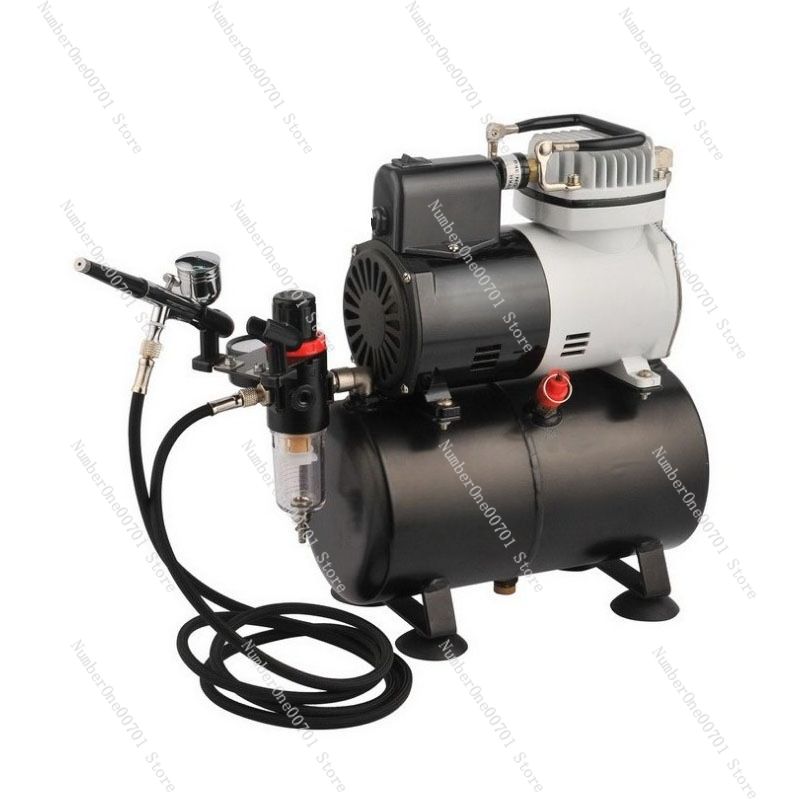 طقم رش بالهواء المضغوط AF186 ل - مراجعة Airbrush Compressor Kit وسعره