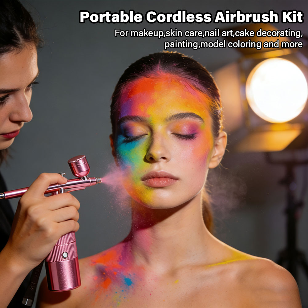 طقم ضاغط البخاخة القابل لإعادة - مراجعة Airbrush Compressor Kit وسعره