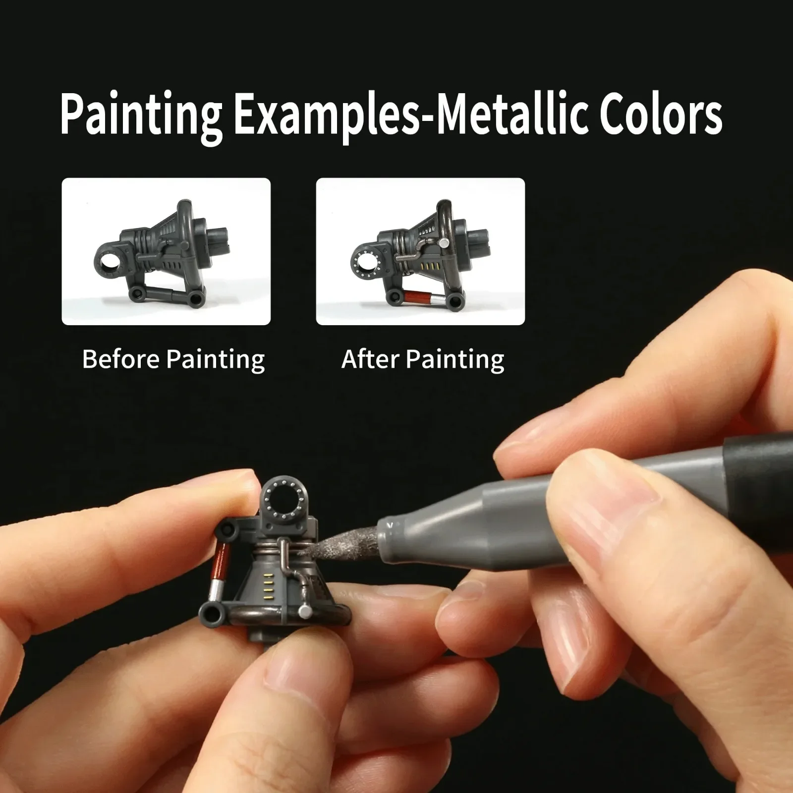 مجموعة أقلام تحديد مائية ناعمة - مراجعة Metallic Paint Set وسعره