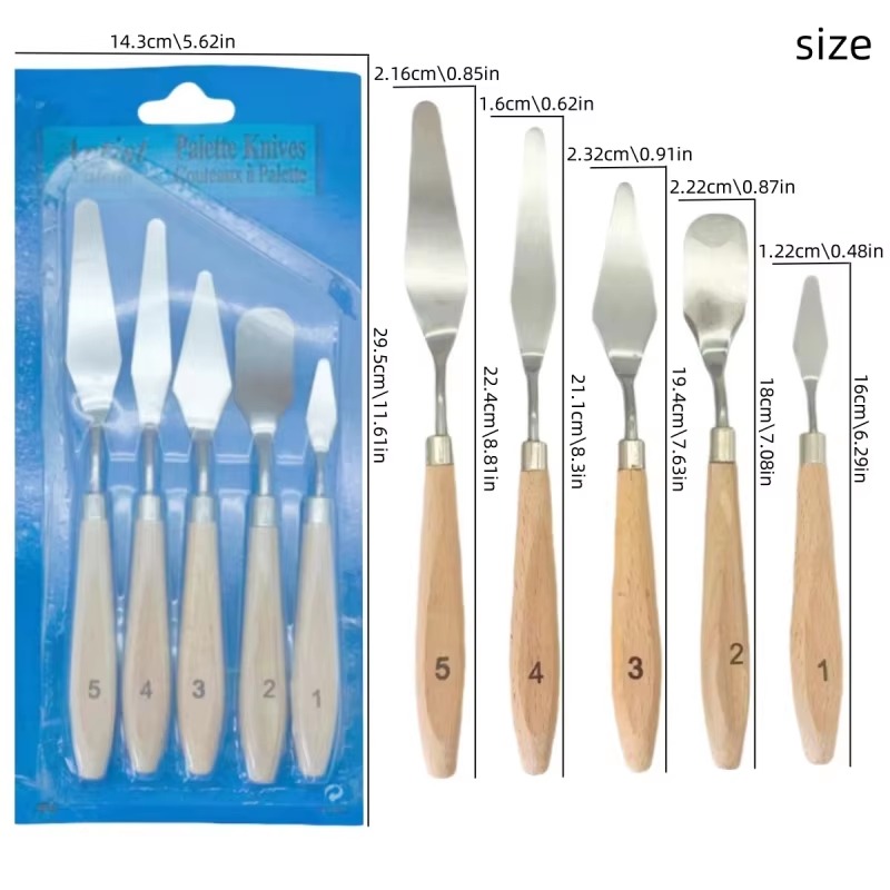 مجموعة من 5 قطع سكاكين لوحة ال - مراجعة Metallic Paint Set وسعره