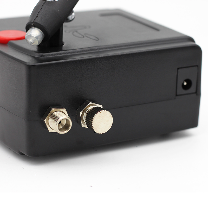بخاخة مسدس رش مزدوج الحركة مع  - مراجعة Airbrush Compressor Kit وسعره