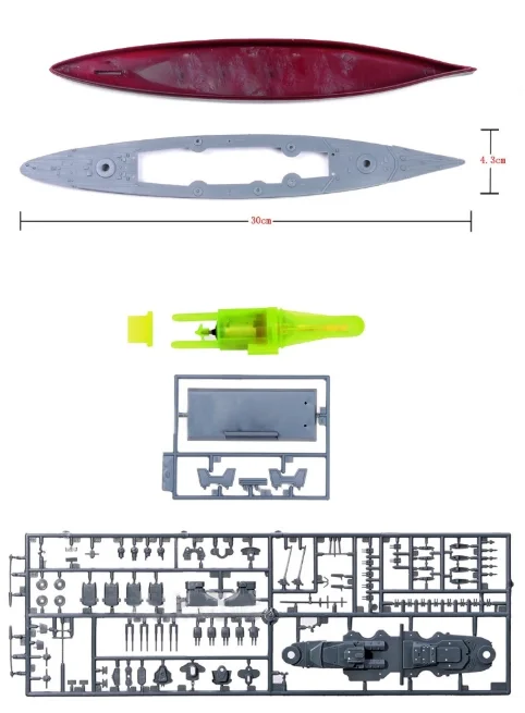 30 سنتيمتر عازف البوق تجميع نم - مراجعة Model Kit Ship وسعره