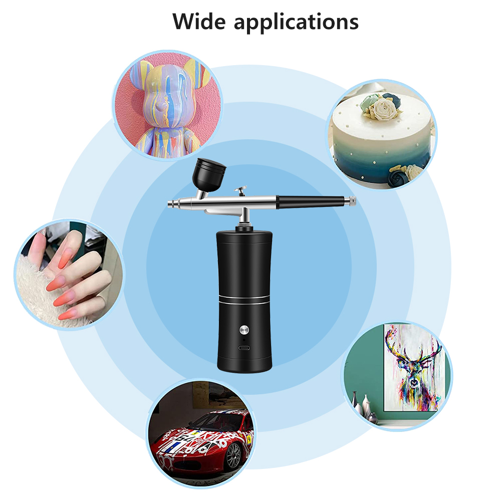 البخاخة مسمار مع ضاغط أظافر ال - مراجعة Airbrush Compressor Kit وسعره
