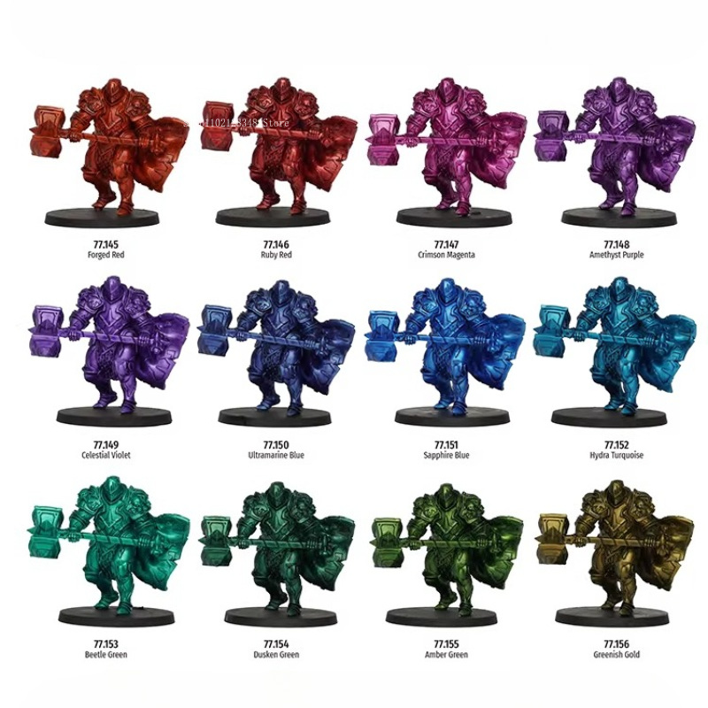 مجموعة ألوان معدنية مائية من 4 - مراجعة Metallic Paint Set وسعره
