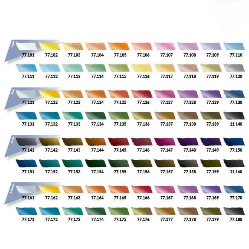 مجموعة ألوان معدنية مائية من 4 - مراجعة Metallic Paint Set وسعره